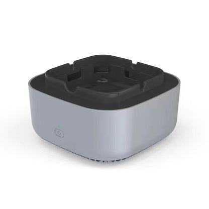 Cenicero purificador de aire CleanSmoKe en color gris con diseño minimalista nórdico