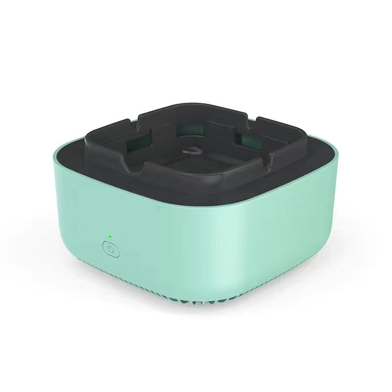 Cenicero inteligente CleanSmoKe visto desde arriba mostrando las 4 ranuras para cigarrillos