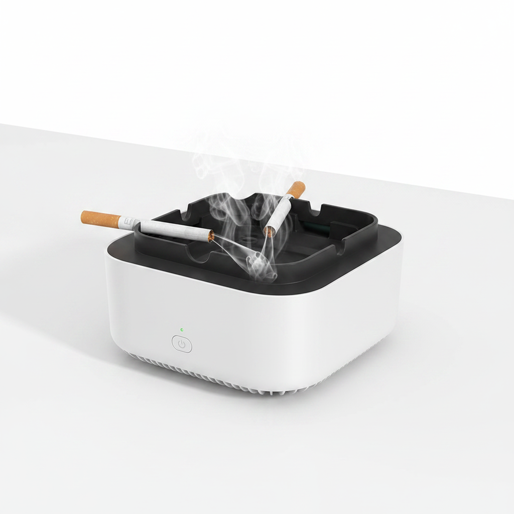 Cenicero purificador CleanSmoKe color blanco